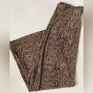 Snake print maxi skirt